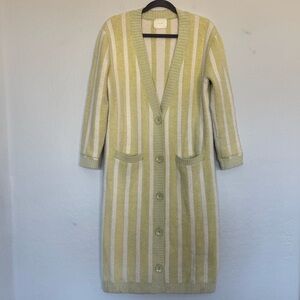 All Row striped cardigan striped sweater size medium